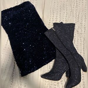 Sabrina Carpenter Outfit!  Princess Polly dress sz 2. Boots sz 7 1/2 fit like 8